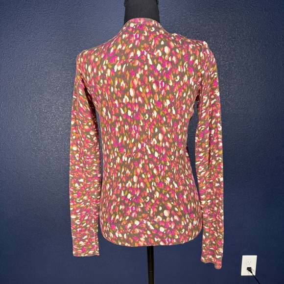 Merona Pink and Brown Cardigan Sweater, Size XS - Picture 4 of 8